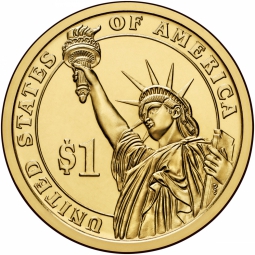 Монета 1 доллар 2016 P США 40-й президент Рональд Рейген