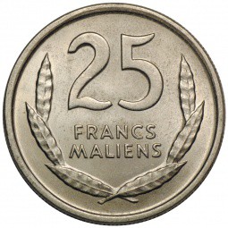 Монета 25 франков 1961 Мали