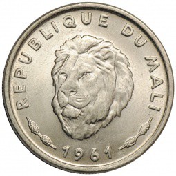 Монета 25 франков 1961 Мали
