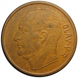 Монета 5 эре 1968 Норвегия