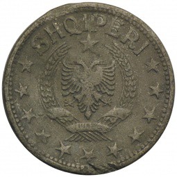 Монета 1 лек 1947 Албания