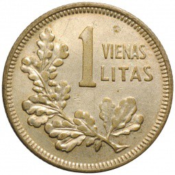 Монета 1 лит 1925 Литва