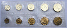 Годовой набор монет СССР 1974 ЛМД мягкий