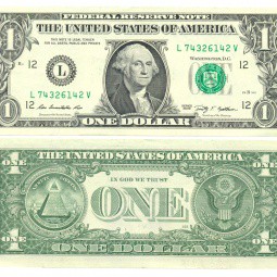 Банкнота 1 доллар 2009 США
