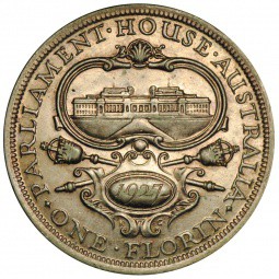 Монета 1 флорин 1927 Австралия