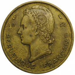 Монета 25 франков 1956 Французская Западная Африка