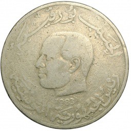 Монета 1 динар 1983 Тунис