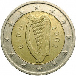 Монета 2 евро 2002 Ирландия
