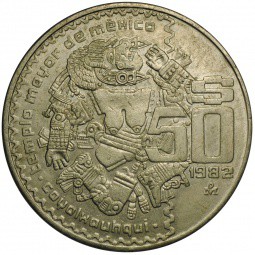 Монета 50 песо 1982 Мексика