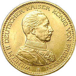 Монета 20 марок 1913 А Пруссия Германия