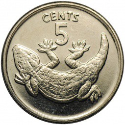 Монета 5 центов 1979 Кирибати