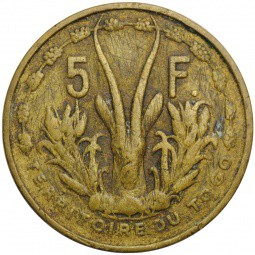 Монета 5 франков 1956 Того Французская Западная Африка