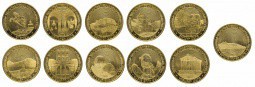 Монета 50 драм 2012 Армения Регионы и достопримечательности набор 11 монет