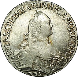 Монета Полуполтинник 1766 ММД EI