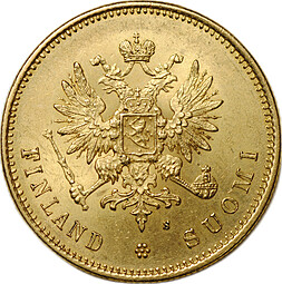 Монета 20 марок 1879 S Русская Финляндия