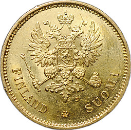 Монета 20 марок 1878 S Русская Финляндия