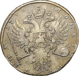 Монета Полтина 1734