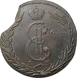Монета 10 копеек 1772 КМ Сибирская