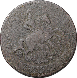 Монета 2 копейки 1764 ММ