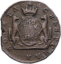 Монета 1 копейка 1769 КМ Сибирская монета