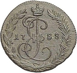 Монета Денга 1788 КМ