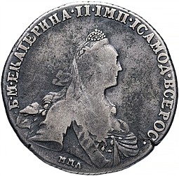 Монета 1 рубль 1775 ММД СА