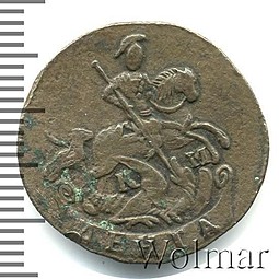 Монета Денга 1792 КМ