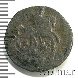 Монета Полушка 1774 ЕМ