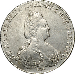 Монета 1 рубль 1785 СПБ TI ЯА
