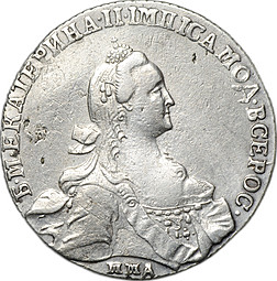 Монета 1 рубль 1768 ММД EI