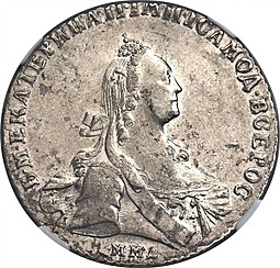 Монета 1 рубль 1769 ММД EI