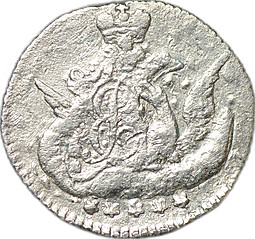 Монета 5 копеек 1756 СПБ