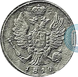 Монета 1 копейка 1810 КМ
