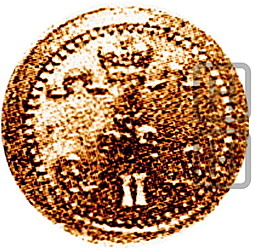 Монета 1 пенни 1863 Пробная Для Финляндии