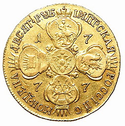 Монета 5 рублей 1777 СПБ