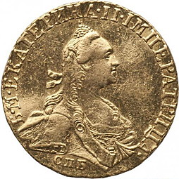 Монета Червонец 1766 СПБ