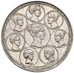 Монета 1 1/2 рубля - 10 злотых 1835 Р.П.УТКИНЪ. Семейный