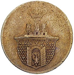 Монета 3 гроша 1835 Город Краков