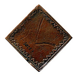 Монета Бородовой знак 1724 Квадратный