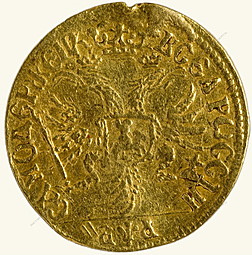 Монета Двойной червонец 1701