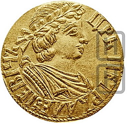 Монета Двойной червонец 1702