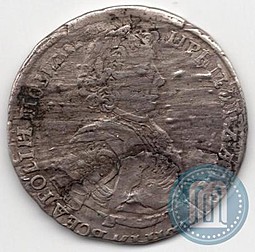 Монета Полтина 1705 Н Портрет 1706
