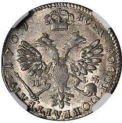 Монета Тинф 1709 IL-L Для Речи Посполитой