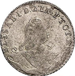 Монета 18 грошей 1760 Для Пруссии