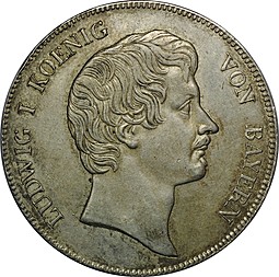 Монета Кроненталер 1831 Людвиг I Бавария
