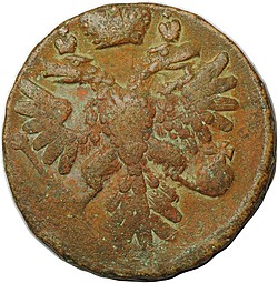 Монета Денга 1739
