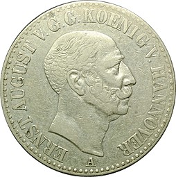 Монета 1 талер 1848 Ганновер