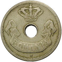 Монета 10 бани 1906 Румыния