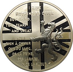 Монета 100 франков 1994 Уинстон Черчиль Франция