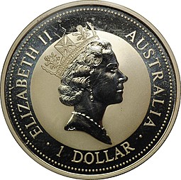 Монета 1 доллар 1994 Кукабара Австралия